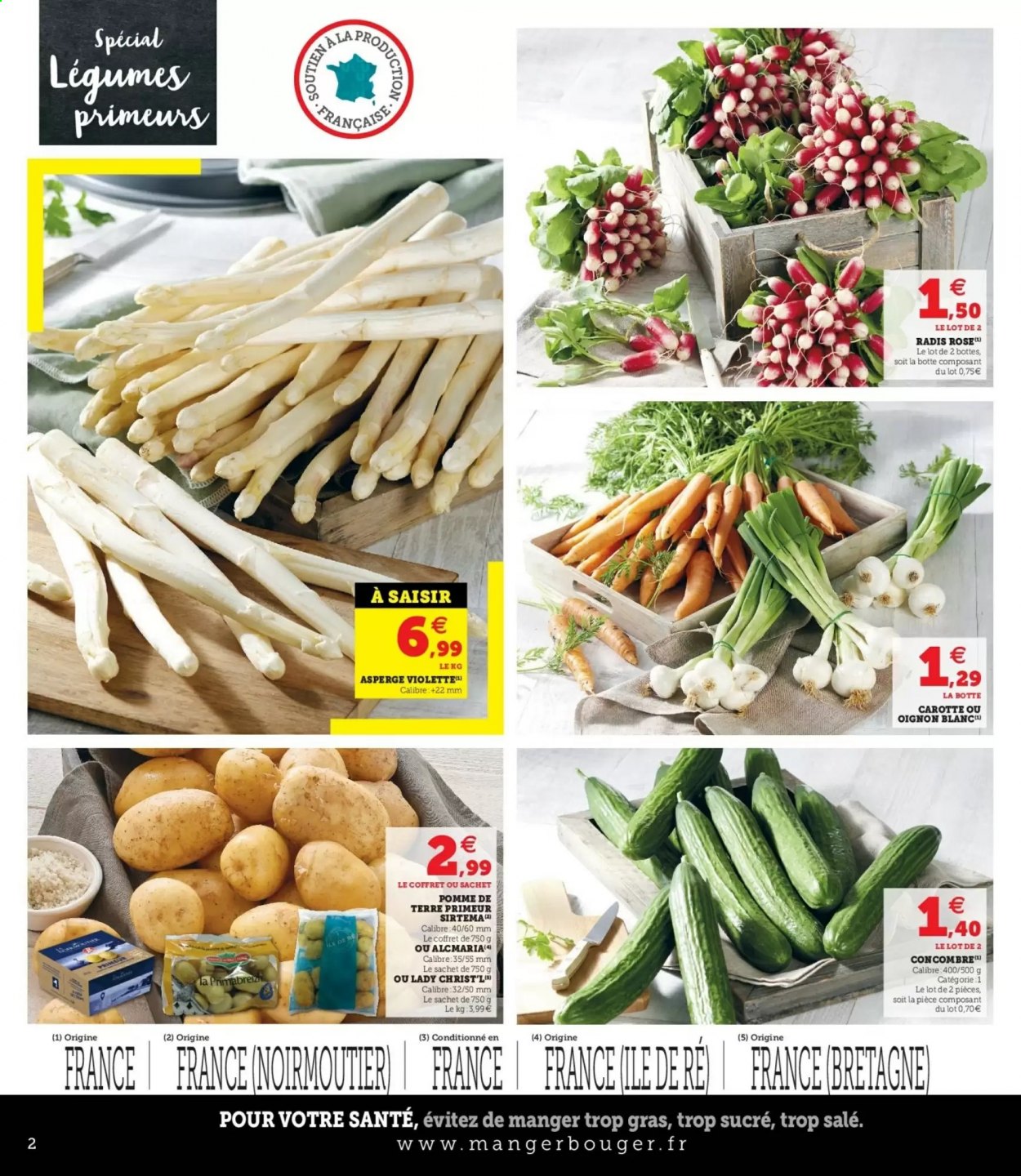 thumbnail - Catalogue HYPER U - 11/05/2021 - 15/05/2021 - Produits soldés - bottes, asperge, carotte, concombre, pommes de terre. Page 2.