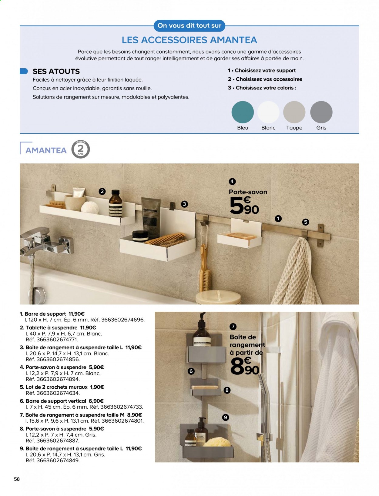 thumbnail - Catalogue Castorama - 10/05/2021 - 30/06/2021 - Produits soldés - boîte de rangement, savon. Page 58.