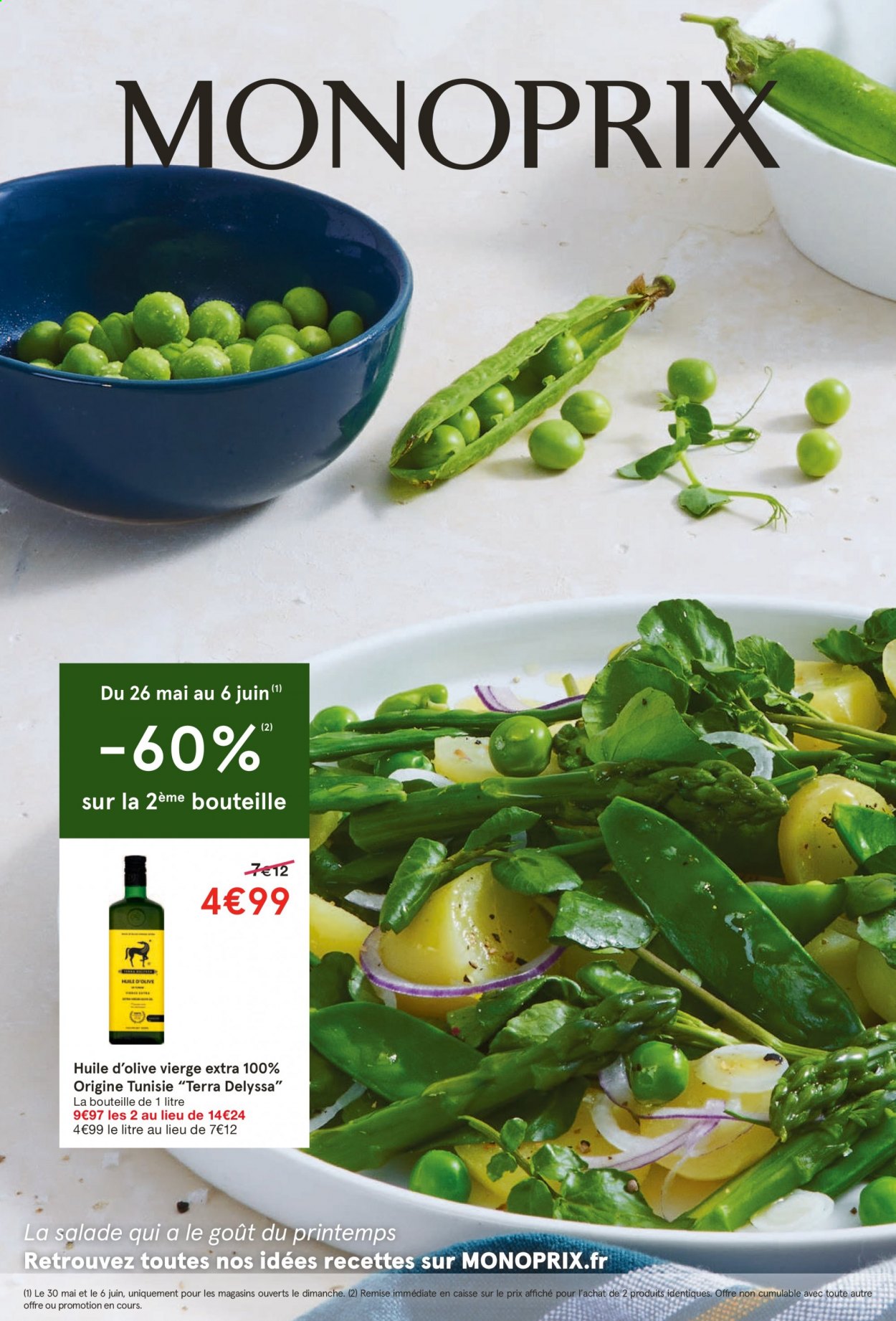 thumbnail - Catalogue Monoprix - 26/05/2021 - 06/06/2021 - Produits soldés - huile d'olive vierge extra, huile d'olive. Page 1.