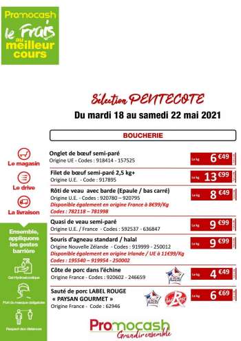 Catalogue Promocash - 18.05.2021 - 22.05.2021.