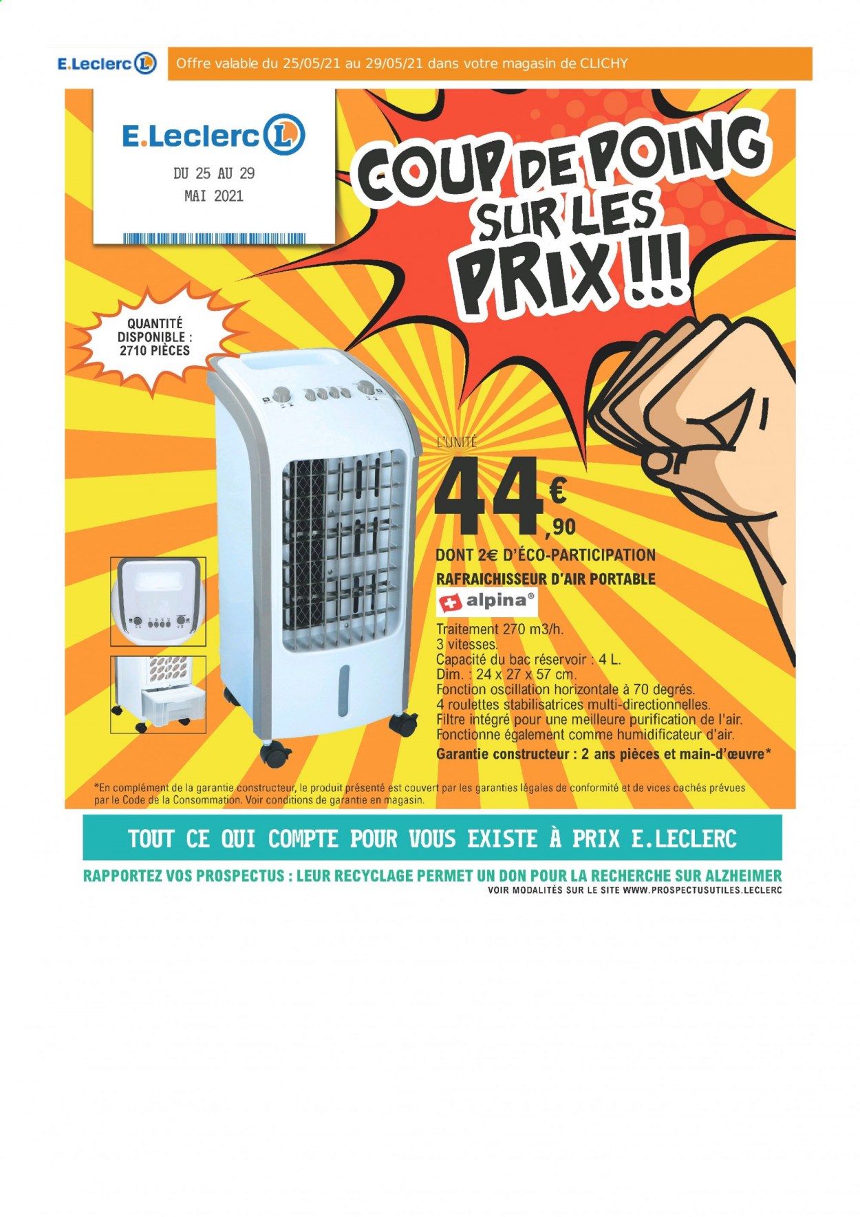 Catalogue E.Leclerc - 25/05/2021 - 29/05/2021. Page 1
