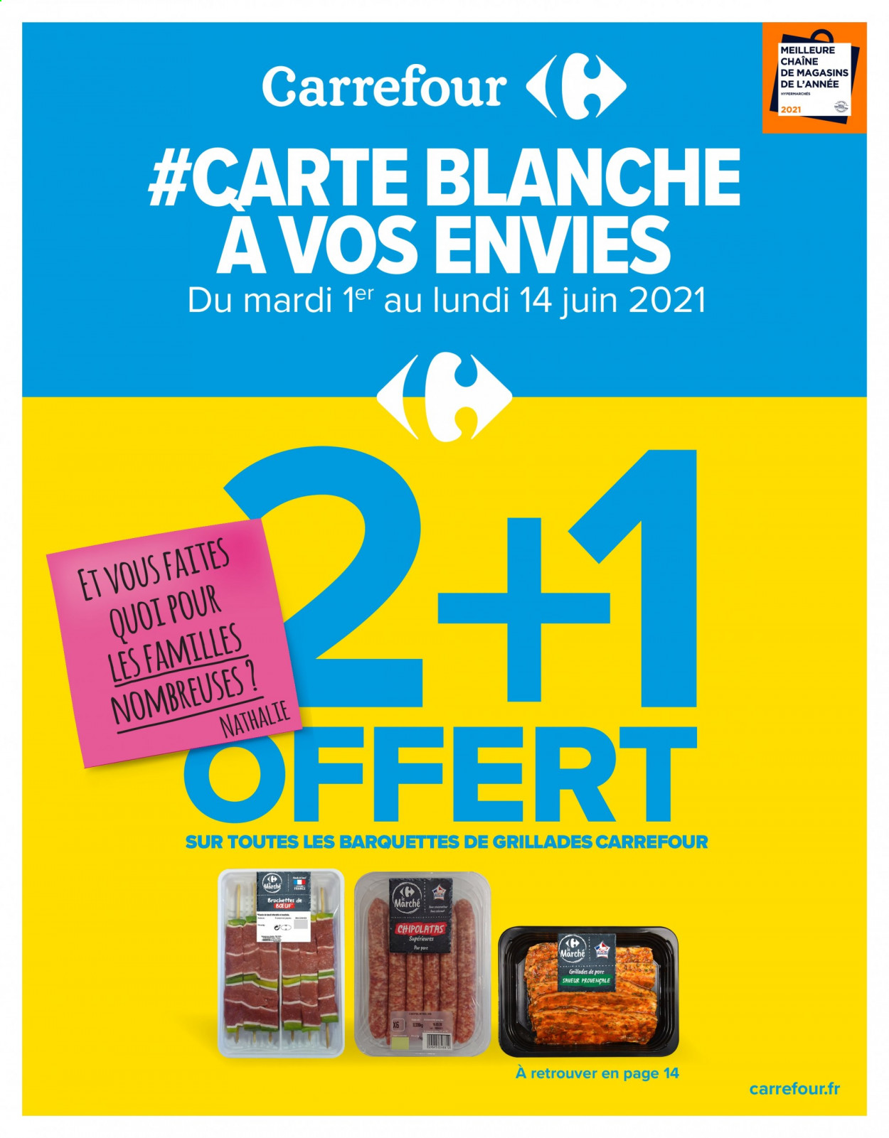 Catalogue Carrefour Hypermarchés - 01/06/2021 - 14/06/2021. Page 1
