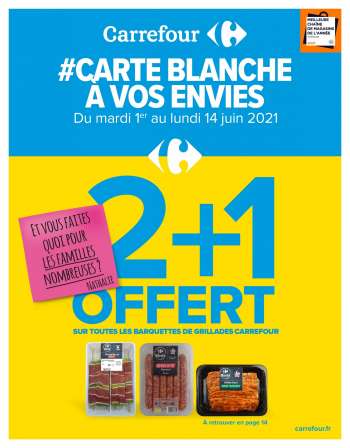 Catalogue Carrefour Hypermarchés - 01.06.2021 - 14.06.2021.
