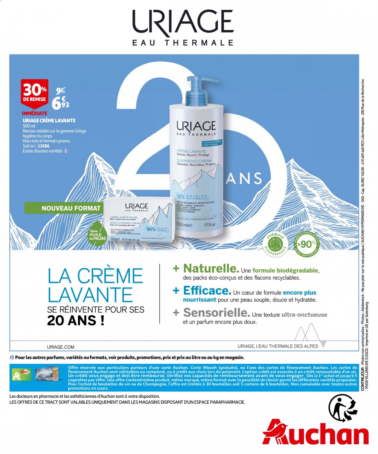 thumbnail - Catalogue Auchan - 02/06/2021 - 22/06/2021 - Produits soldés - huile, crème lavante, Uriage. Page 4.