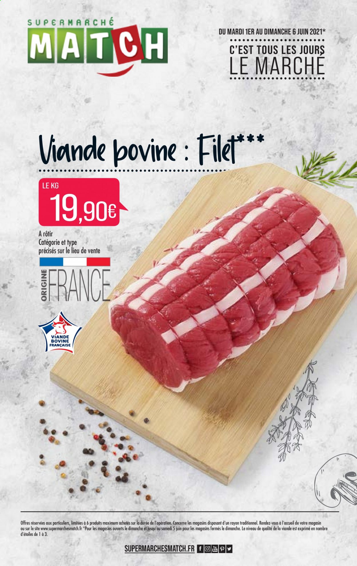 Catalogue Supermarché Match - 01/06/2021 - 06/06/2021. Page 1