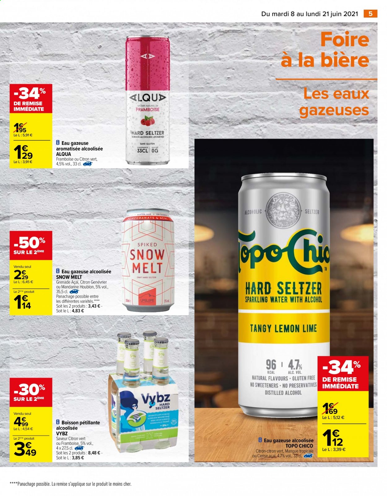 thumbnail - Catalogue Carrefour Hypermarchés - 08/06/2021 - 21/06/2021 - Produits soldés - mandarines, eau gazeuse. Page 18.