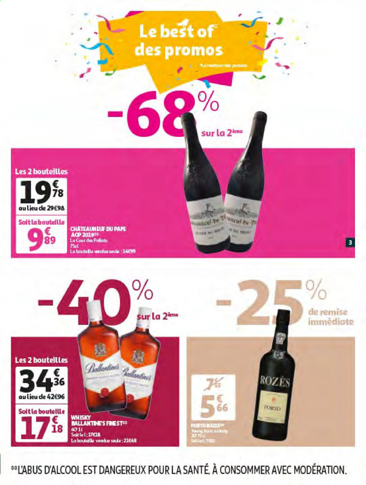 thumbnail - Catalogue Auchan - 09/06/2021 - 20/06/2021 - Produits soldés - whisky. Page 3.