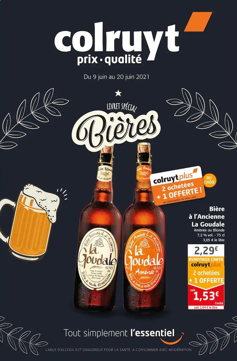 thumbnail - Catalogue Colruyt - 09/06/2021 - 20/06/2021 - Produits soldés - bière, Goudale. Page 1.