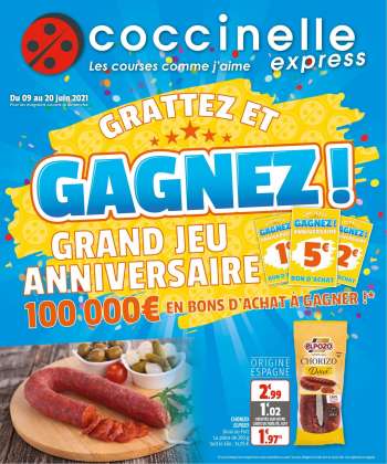 Catalogue Coccinelle Express - 09.06.2021 - 20.06.2021.