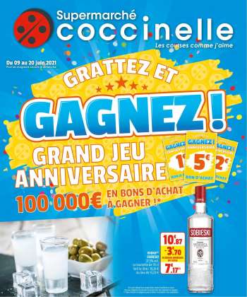 Catalogue Coccinelle Supermarché - 09.06.2021 - 20.06.2021.