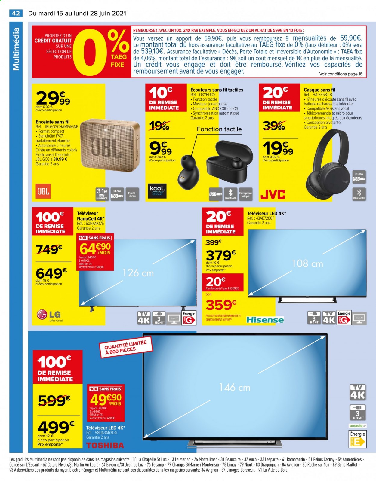 Catalogue Carrefour Hypermarchés - 15/06/2021 - 28/06/2021. Page 46