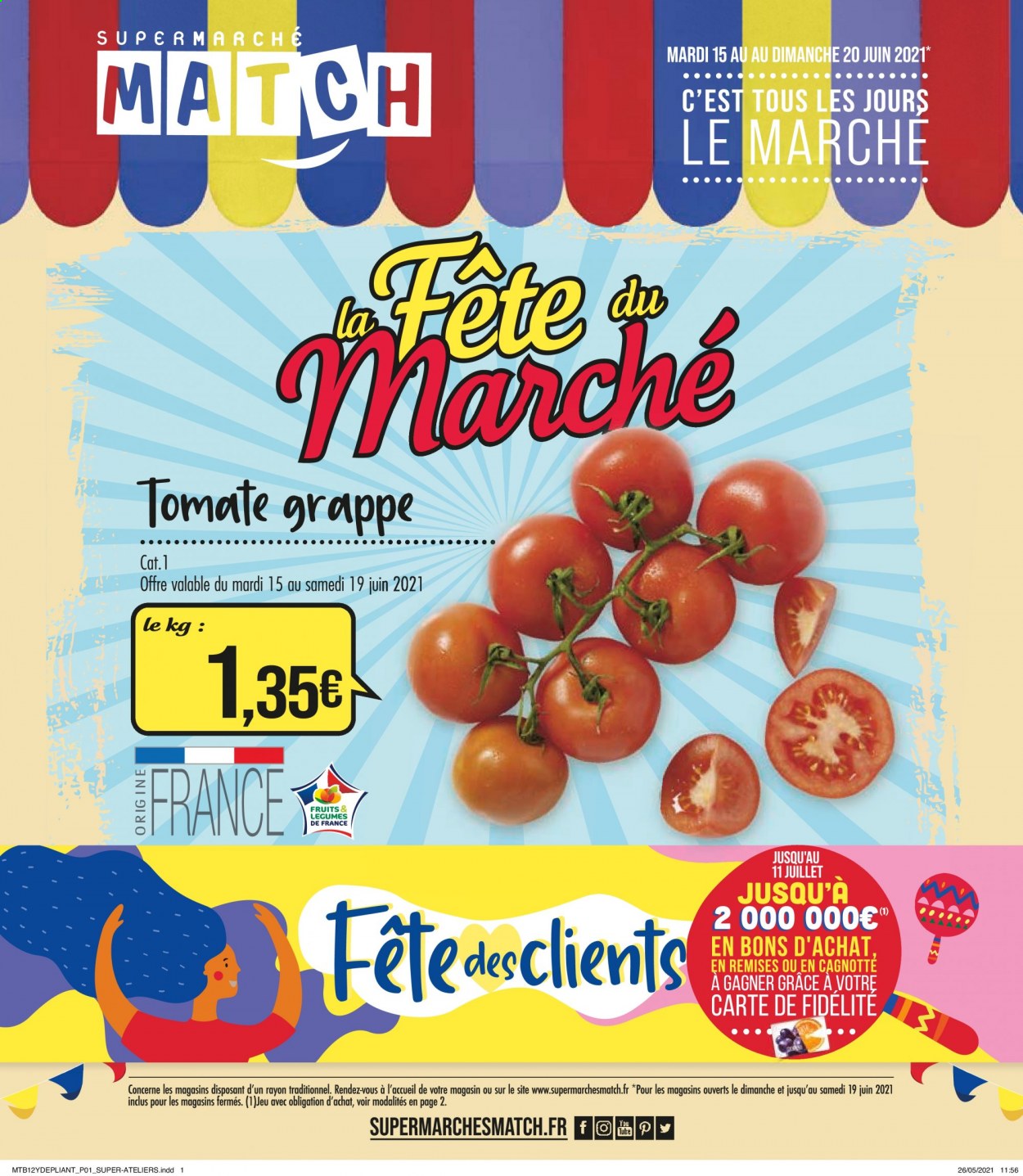 Catalogue Supermarché Match - 15/06/2021 - 20/06/2021. Page 1