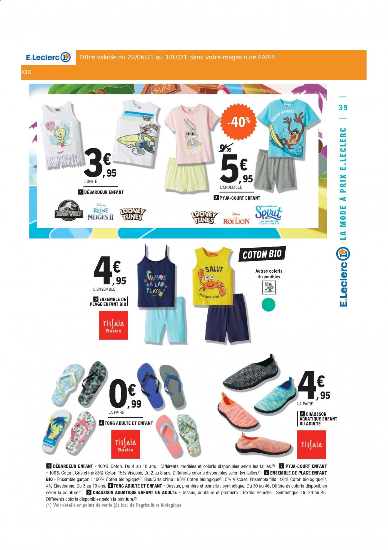 Catalogue E.Leclerc - 22/06/2021 - 03/07/2021. Page 39