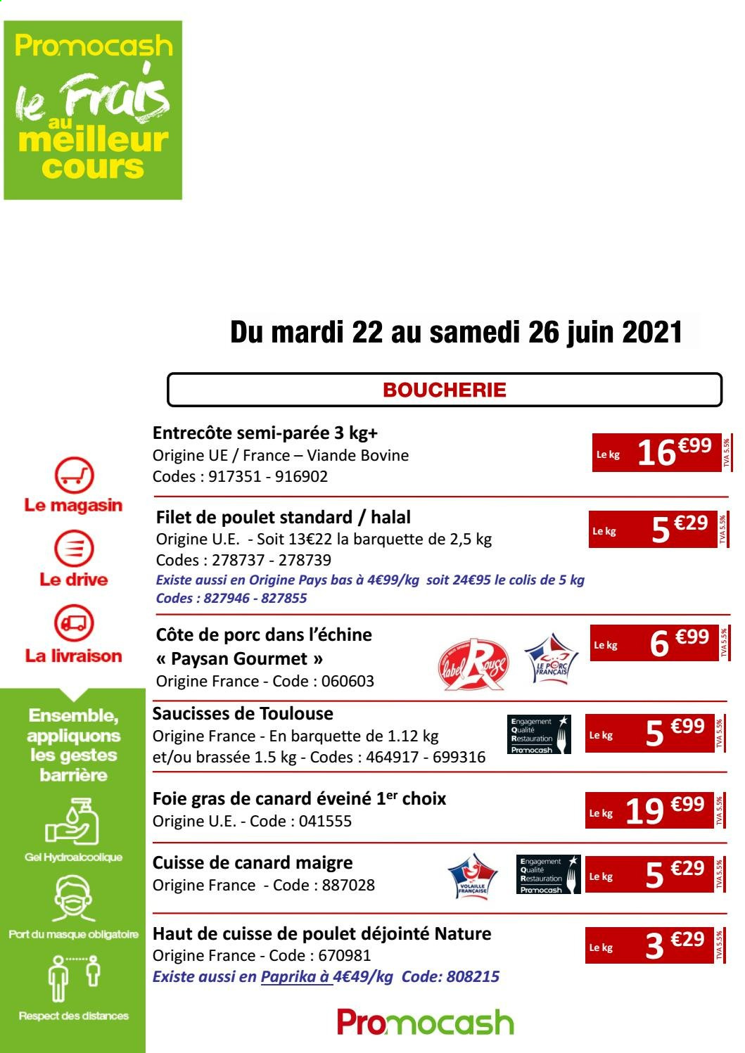 Catalogue Promocash - 22/06/2021 - 26/06/2021. Page 1
