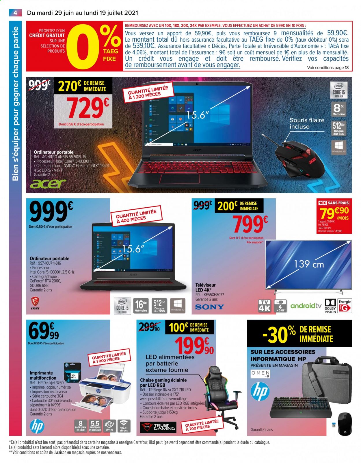 Catalogue Carrefour Hypermarchés - 29/06/2021 - 19/07/2021. Page 4
