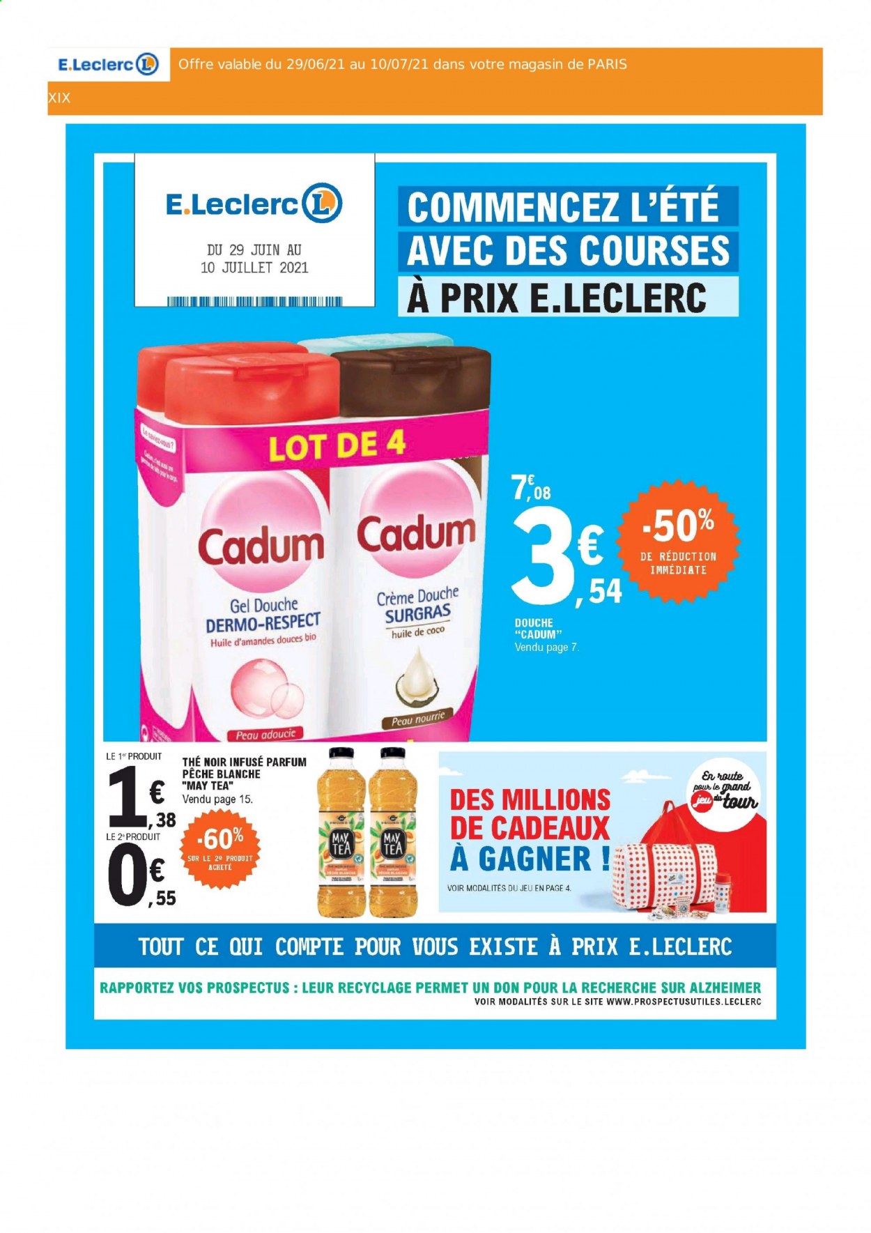 Catalogue E.Leclerc - 29/06/2021 - 10/07/2021. Page 1