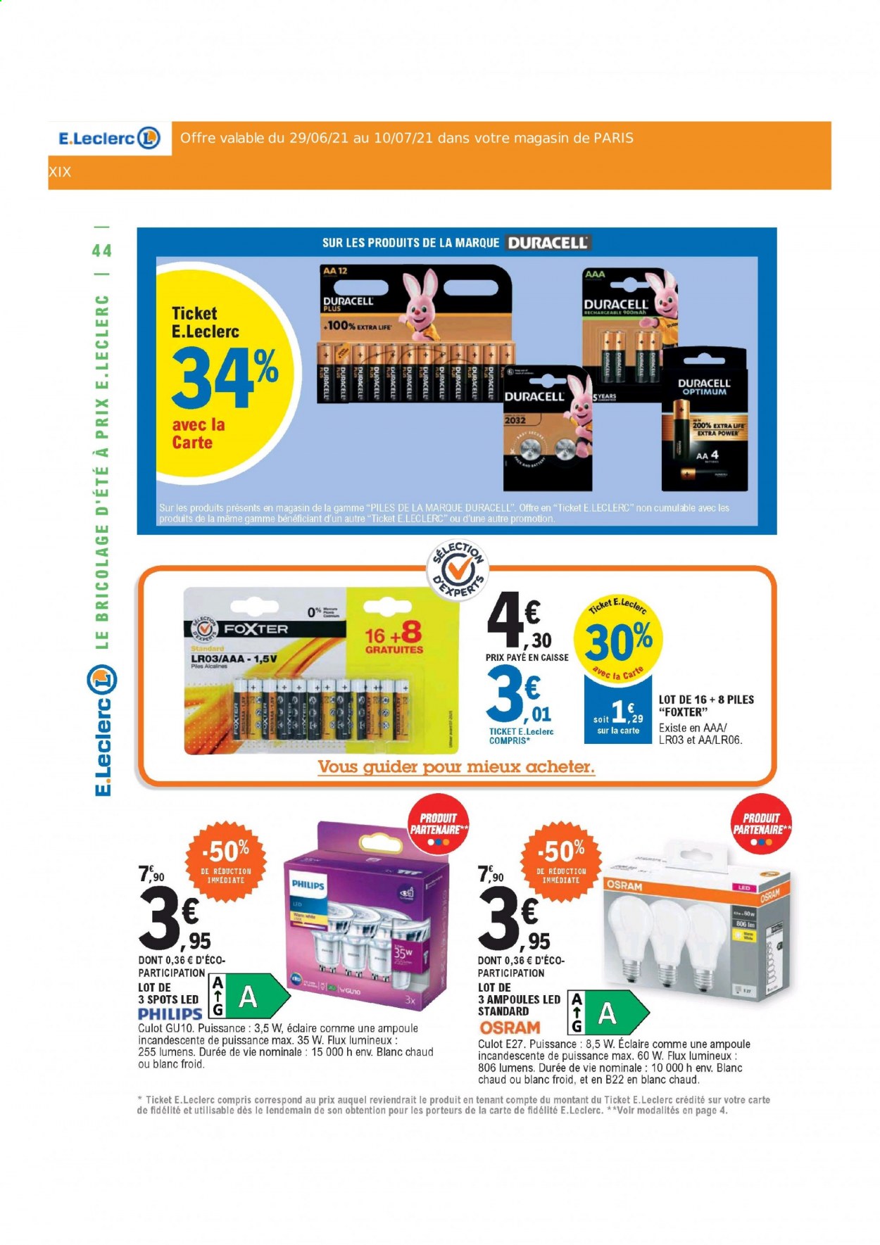 Catalogue E.Leclerc - 29/06/2021 - 10/07/2021. Page 44