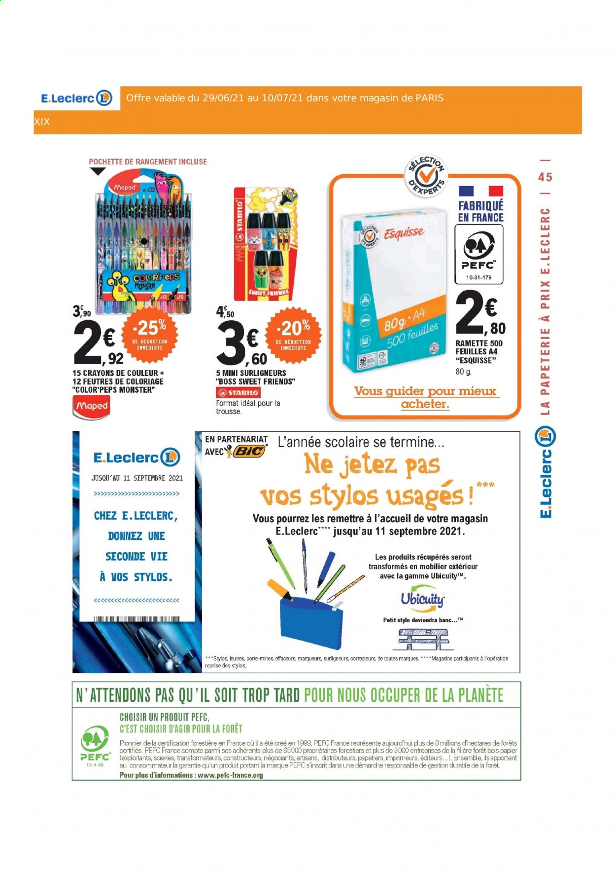 Catalogue E.Leclerc - 29/06/2021 - 10/07/2021. Page 45