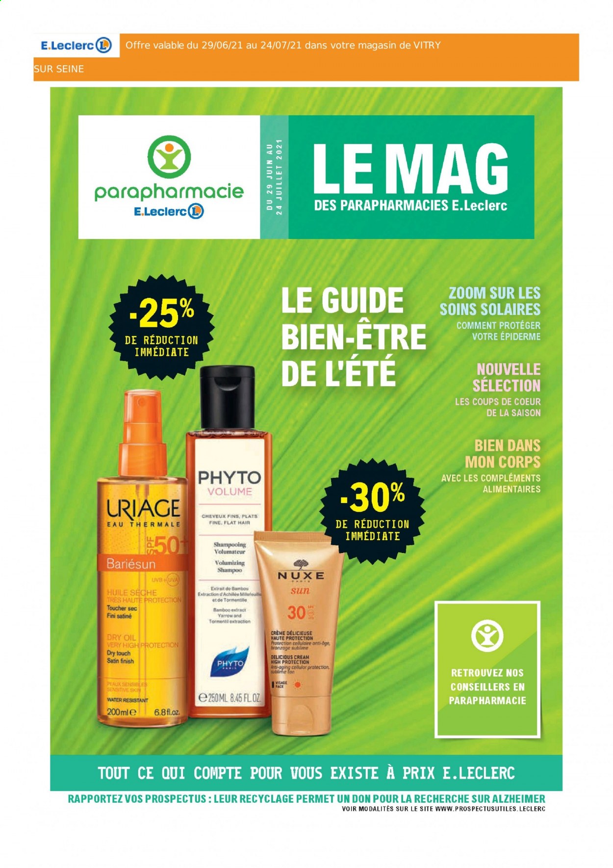Catalogue E.Leclerc - 29/06/2021 - 24/07/2021. Page 1