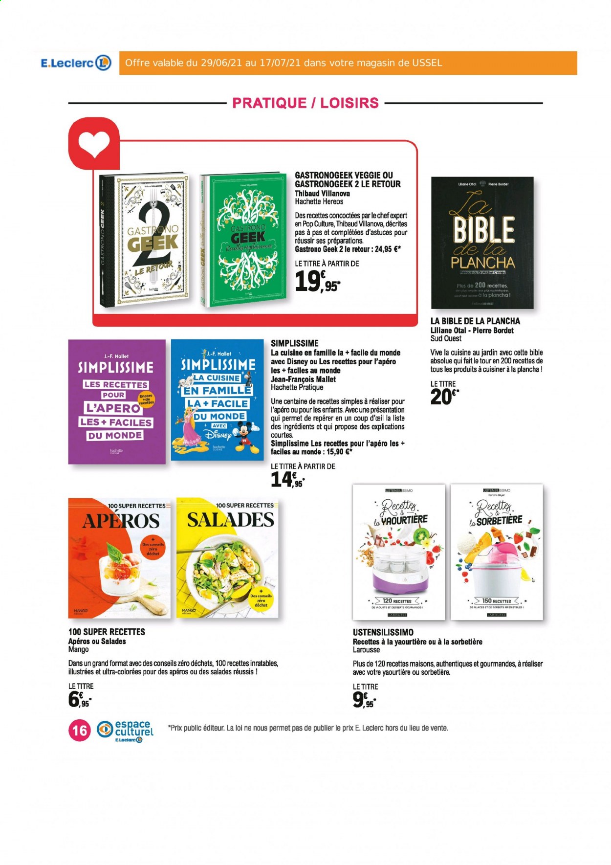 Catalogue E.Leclerc - 29/06/2021 - 17/07/2021. Page 16