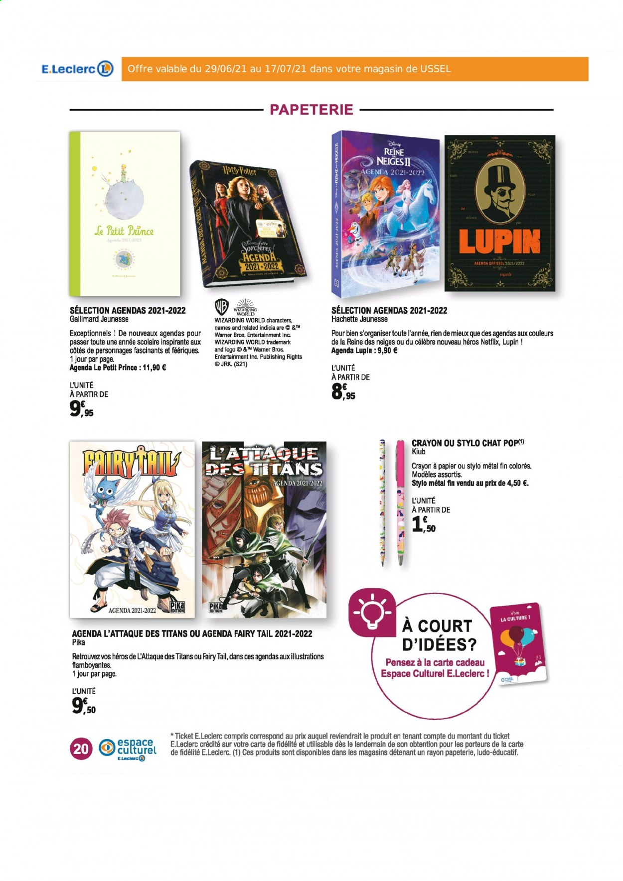 Catalogue E.Leclerc - 29/06/2021 - 17/07/2021. Page 20