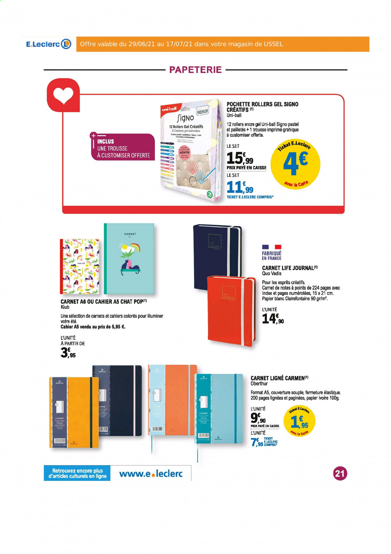 Catalogue E.Leclerc - 29/06/2021 - 17/07/2021. Page 21