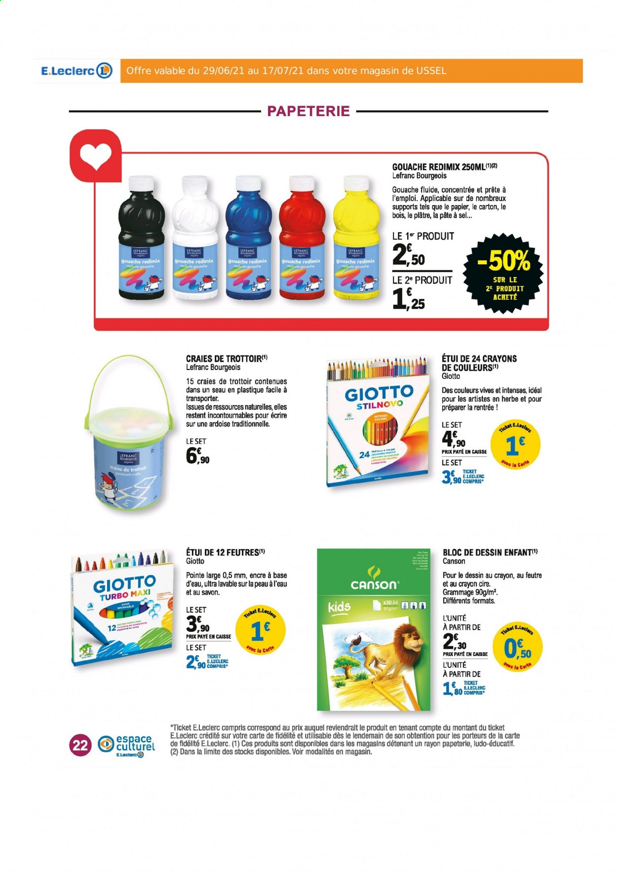 Catalogue E.Leclerc - 29/06/2021 - 17/07/2021. Page 22