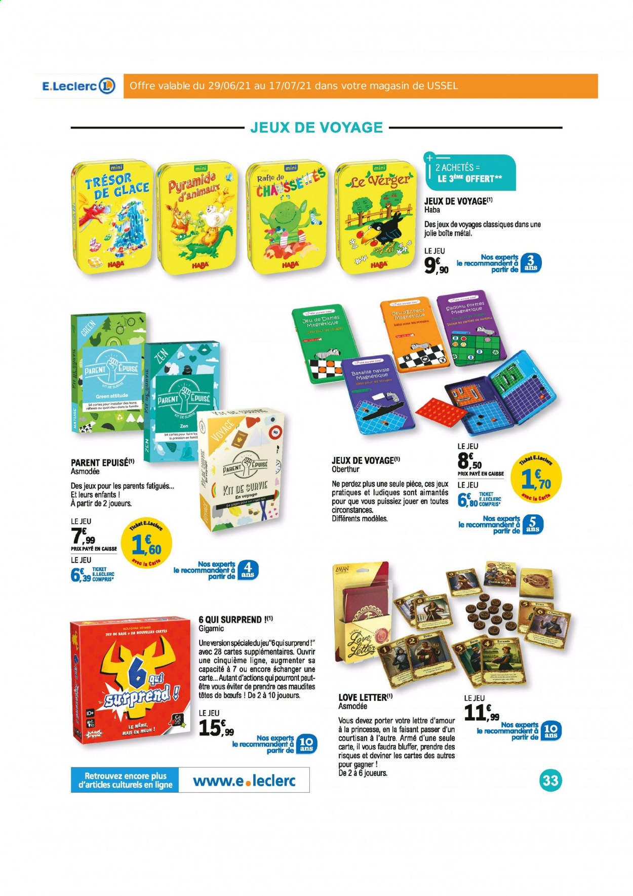 Catalogue E.Leclerc - 29/06/2021 - 17/07/2021. Page 33