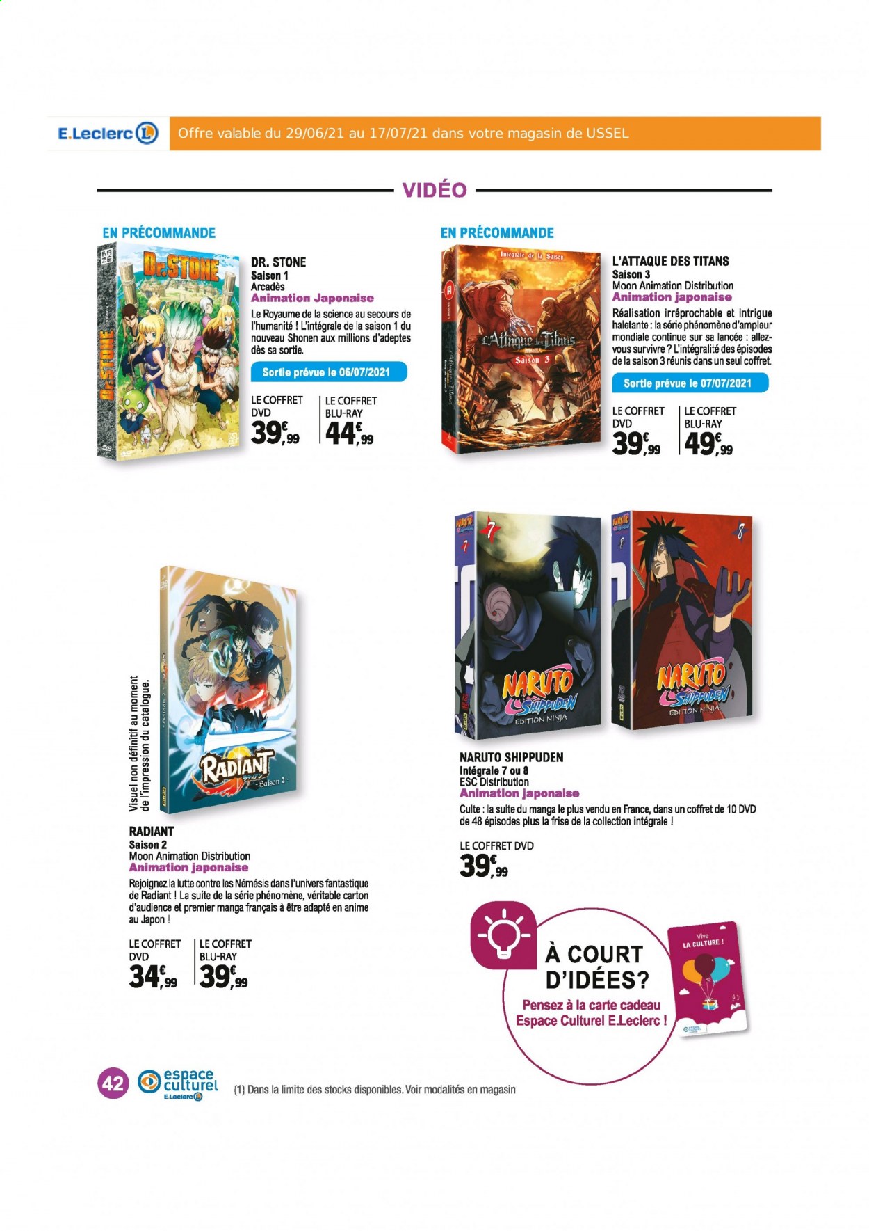 Catalogue E.Leclerc - 29/06/2021 - 17/07/2021. Page 42