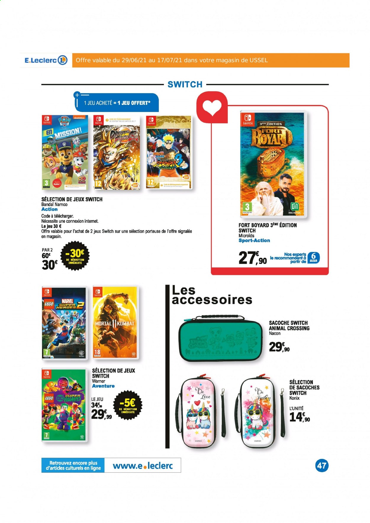Catalogue E.Leclerc - 29/06/2021 - 17/07/2021. Page 47
