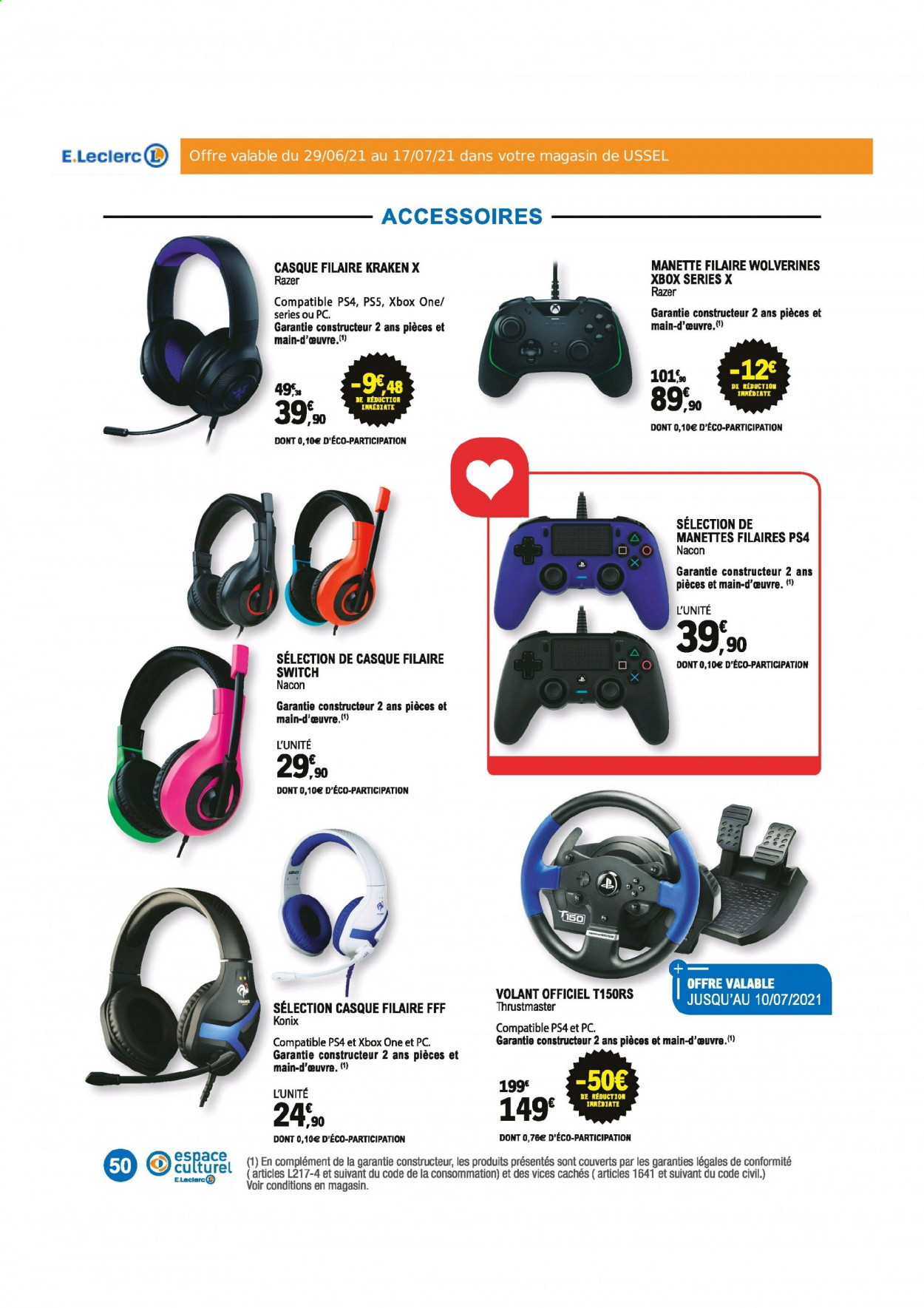 Catalogue E.Leclerc - 29/06/2021 - 17/07/2021. Page 50