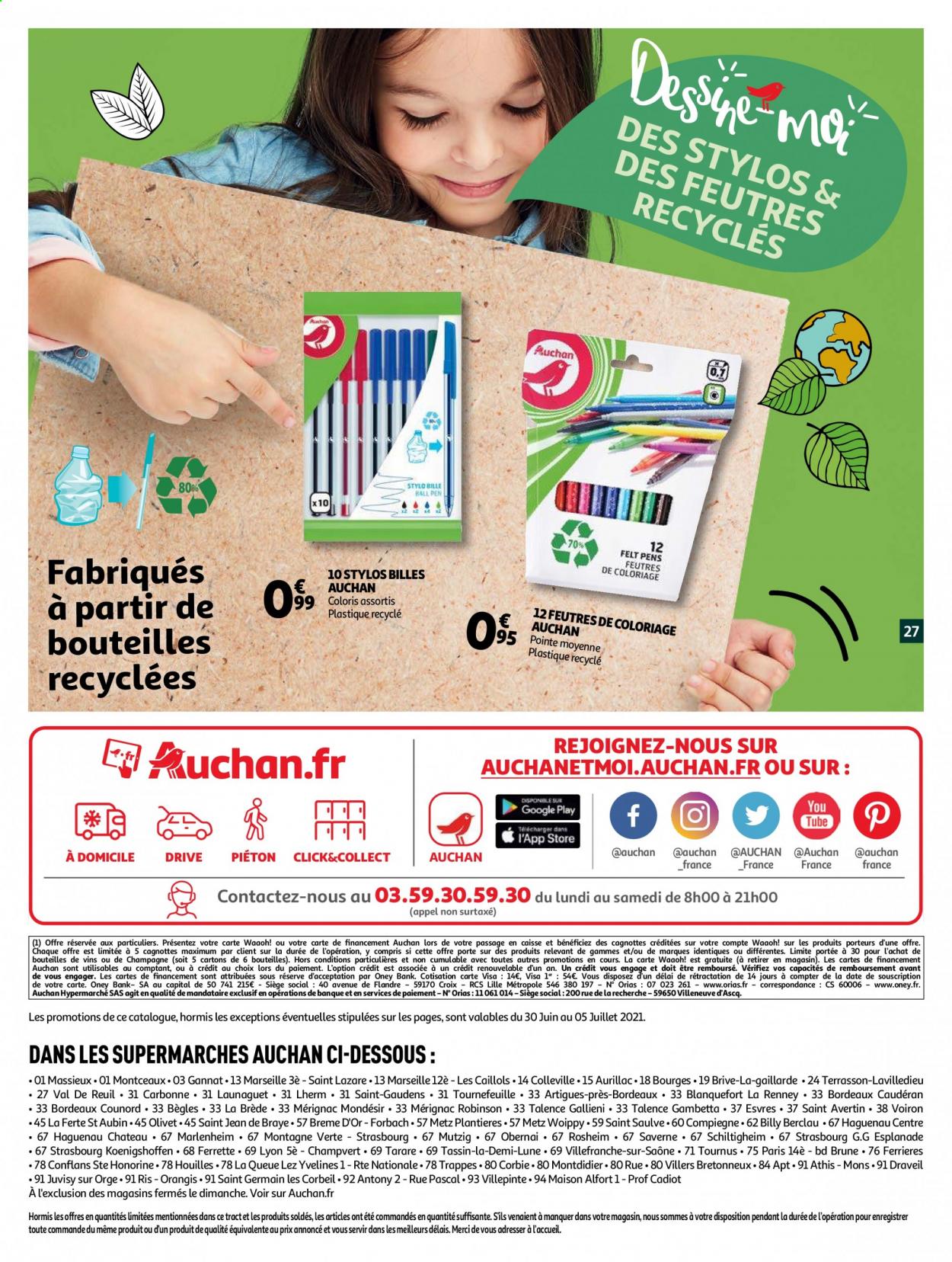 Catalogue Auchan - 30/06/2021 - 05/07/2021. Page 27