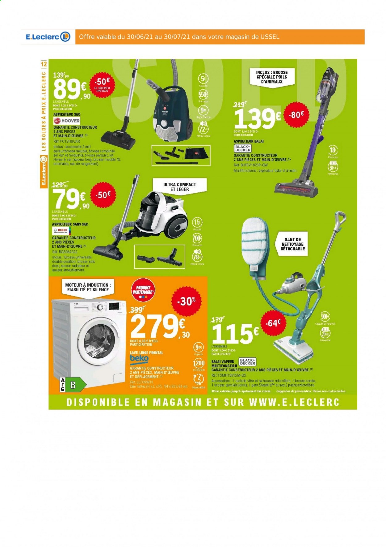 Catalogue E.Leclerc - 30/06/2021 - 30/07/2021. Page 12