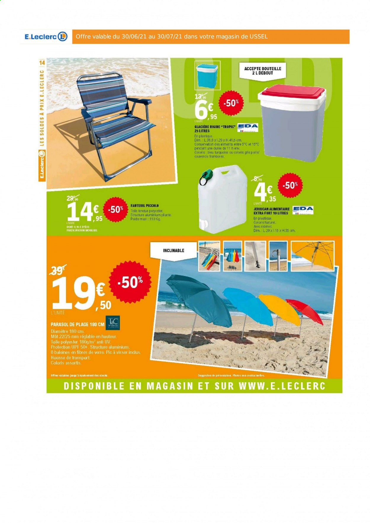 Catalogue E.Leclerc - 30/06/2021 - 30/07/2021. Page 14