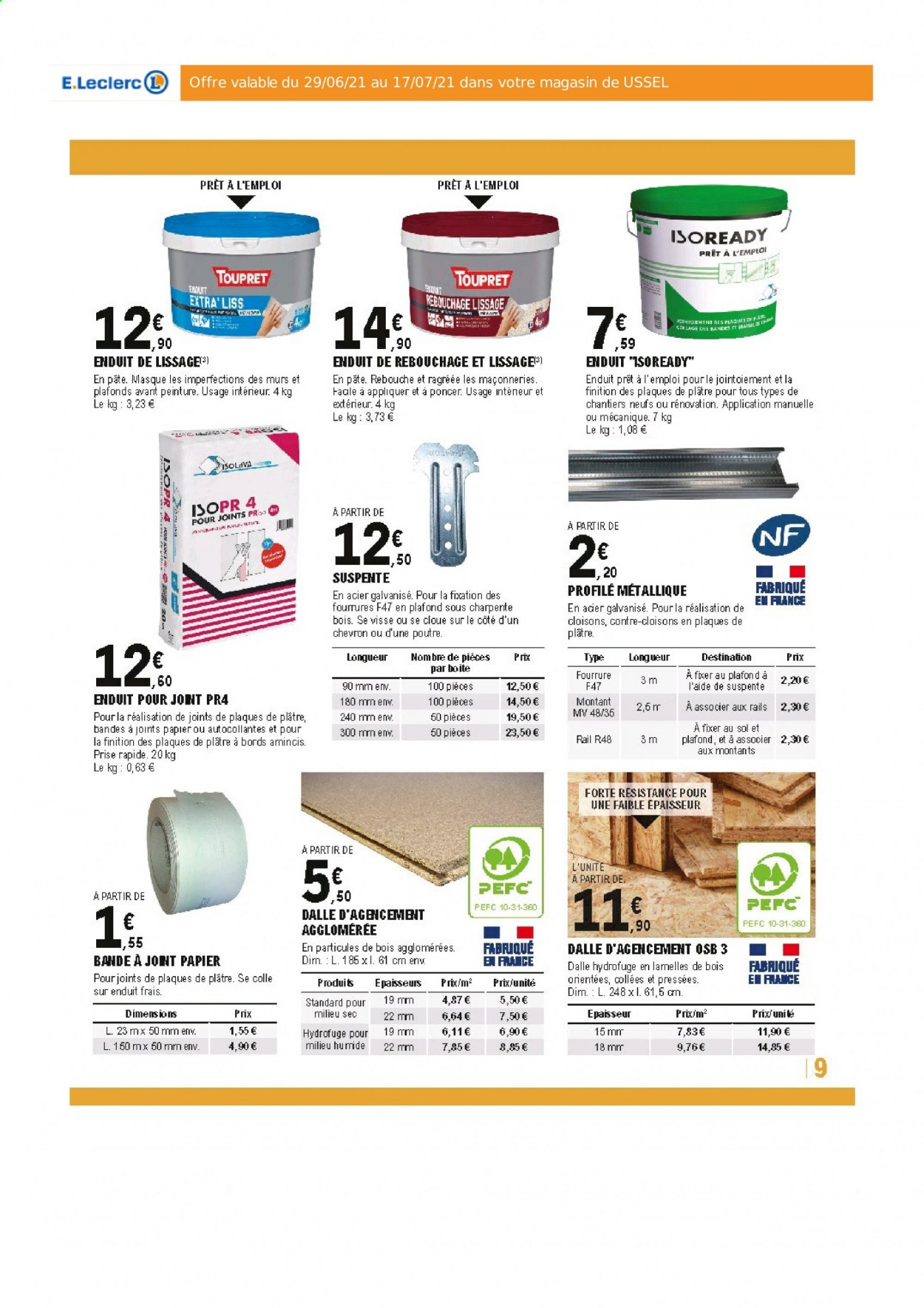 Catalogue E.Leclerc - 29/06/2021 - 17/07/2021. Page 9