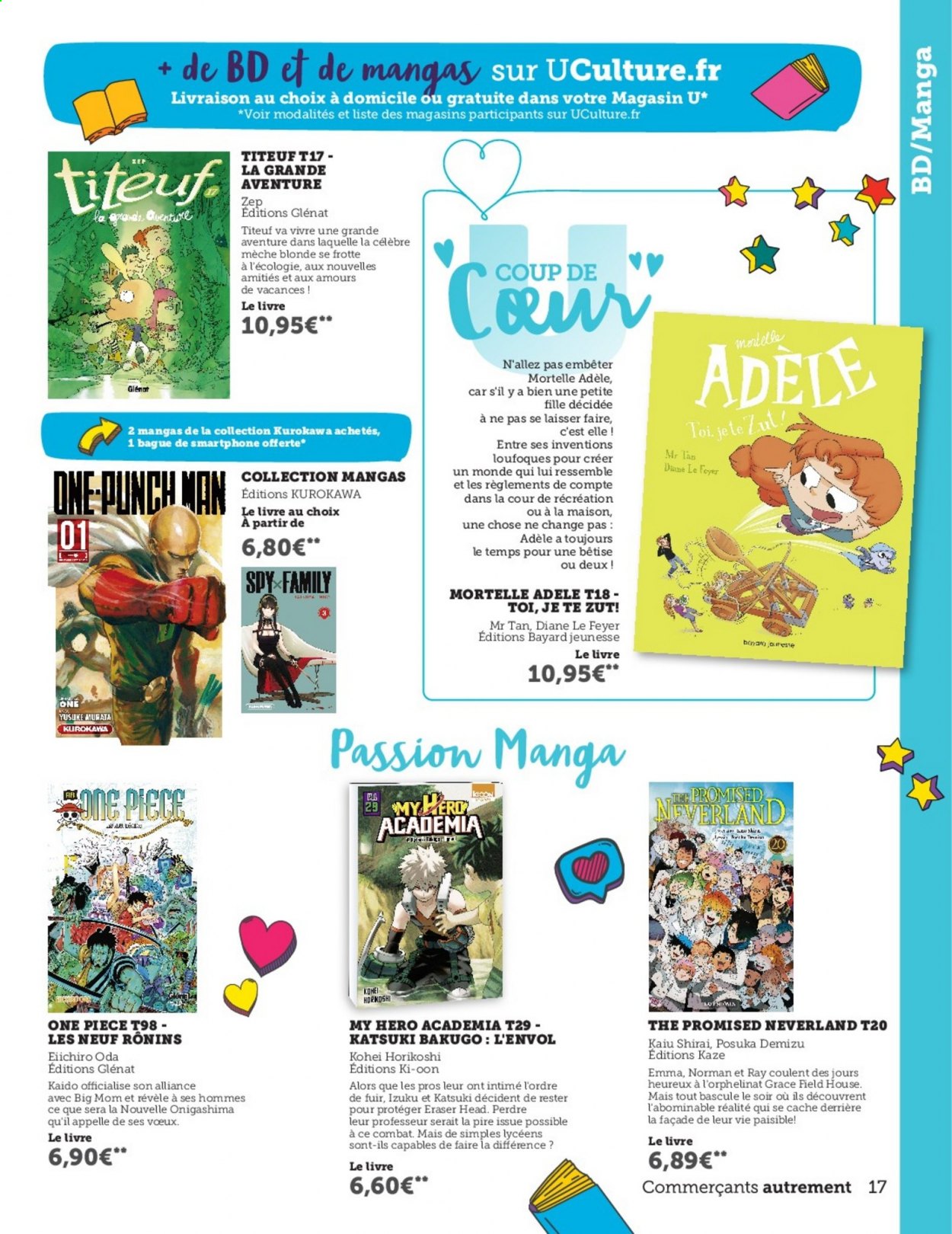 thumbnail - Catalogue HYPER U - 01/07/2021 - 14/08/2021 - Produits soldés - livre, smartphone, Head. Page 17.