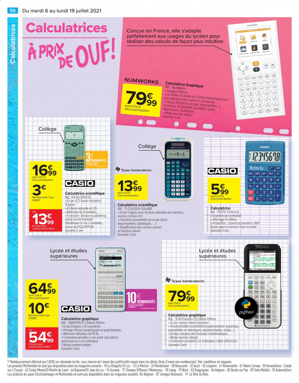 Catalogue Carrefour Hypermarchés - 06/07/2021 - 19/07/2021. Page 50