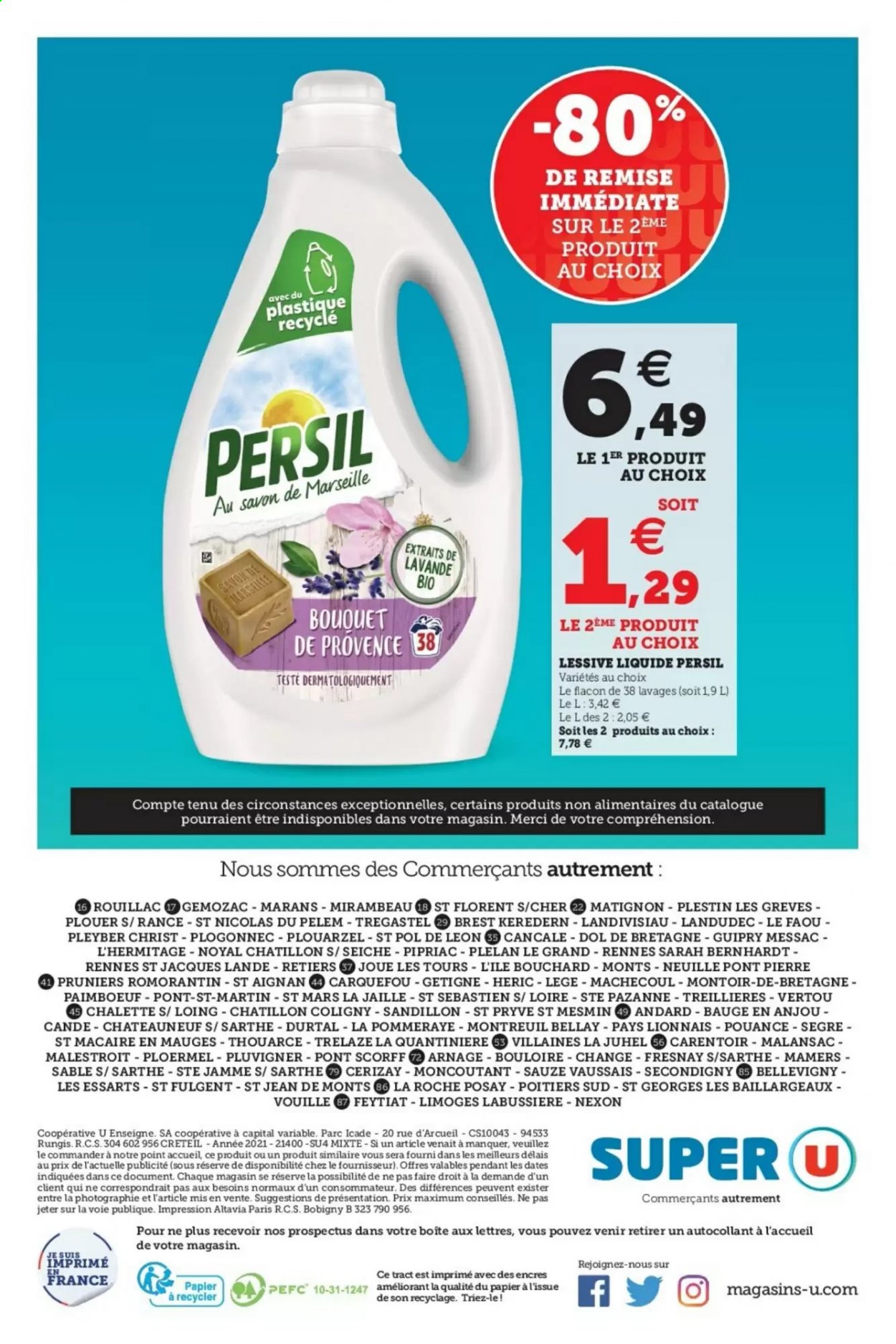 Catalogue SUPER U - 06/07/2021 - 17/07/2021. Page 52