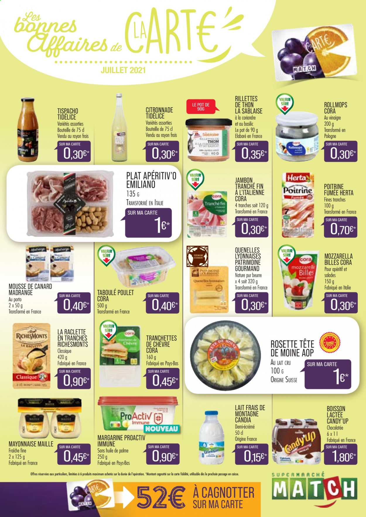 Catalogue Supermarché Match - 01/07/2021 - 31/07/2021. Page 1