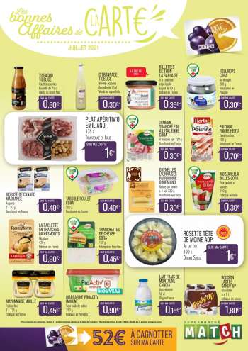 Catalogue Supermarché Match - 01.07.2021 - 31.07.2021.