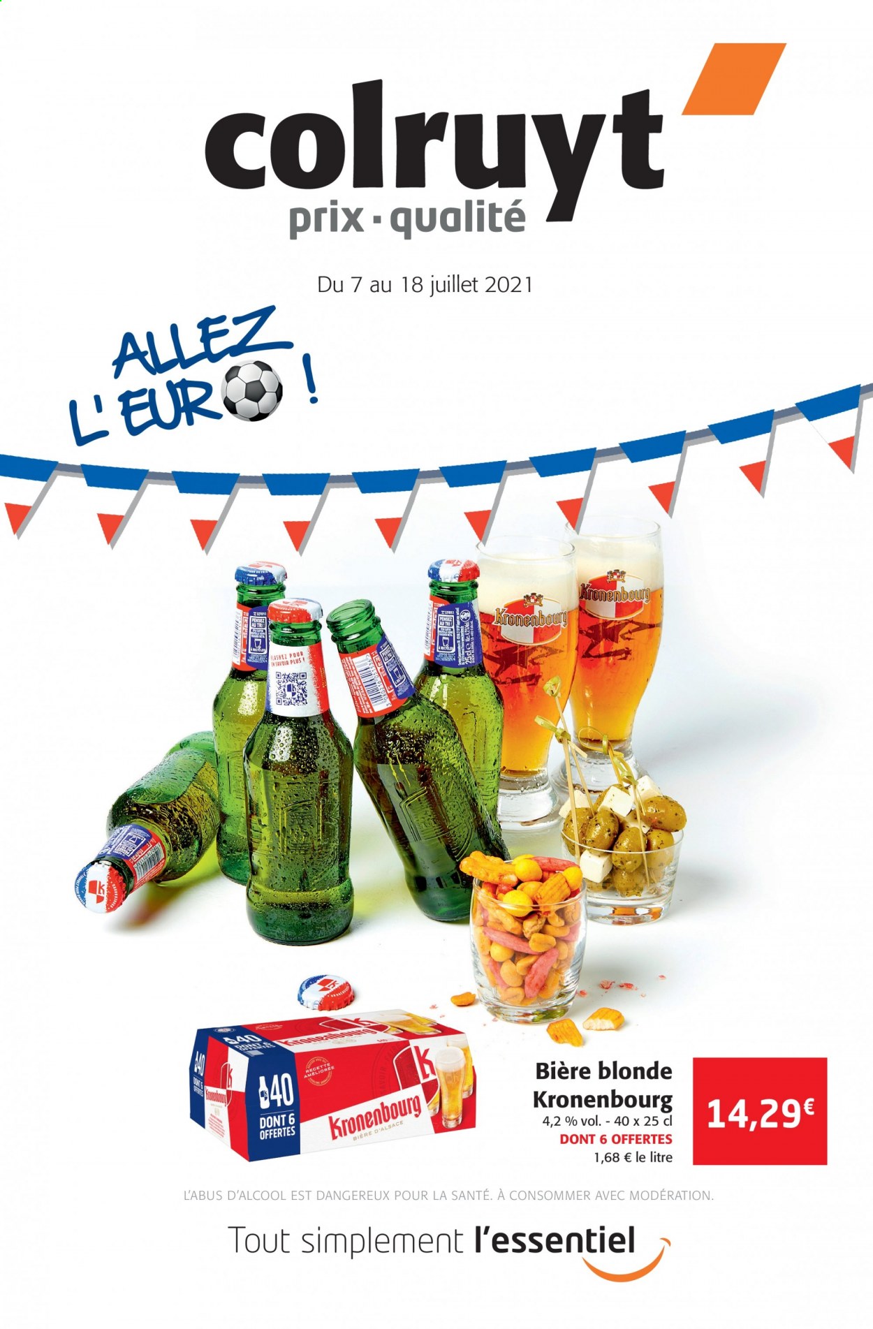 thumbnail - Catalogue Colruyt - 07/07/2021 - 18/07/2021 - Produits soldés - bière, bière blonde. Page 1.