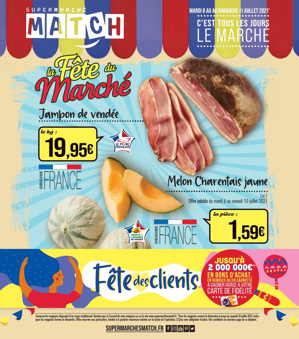 Catalogue Supermarché Match - 06/07/2021 - 11/07/2021. Page 1