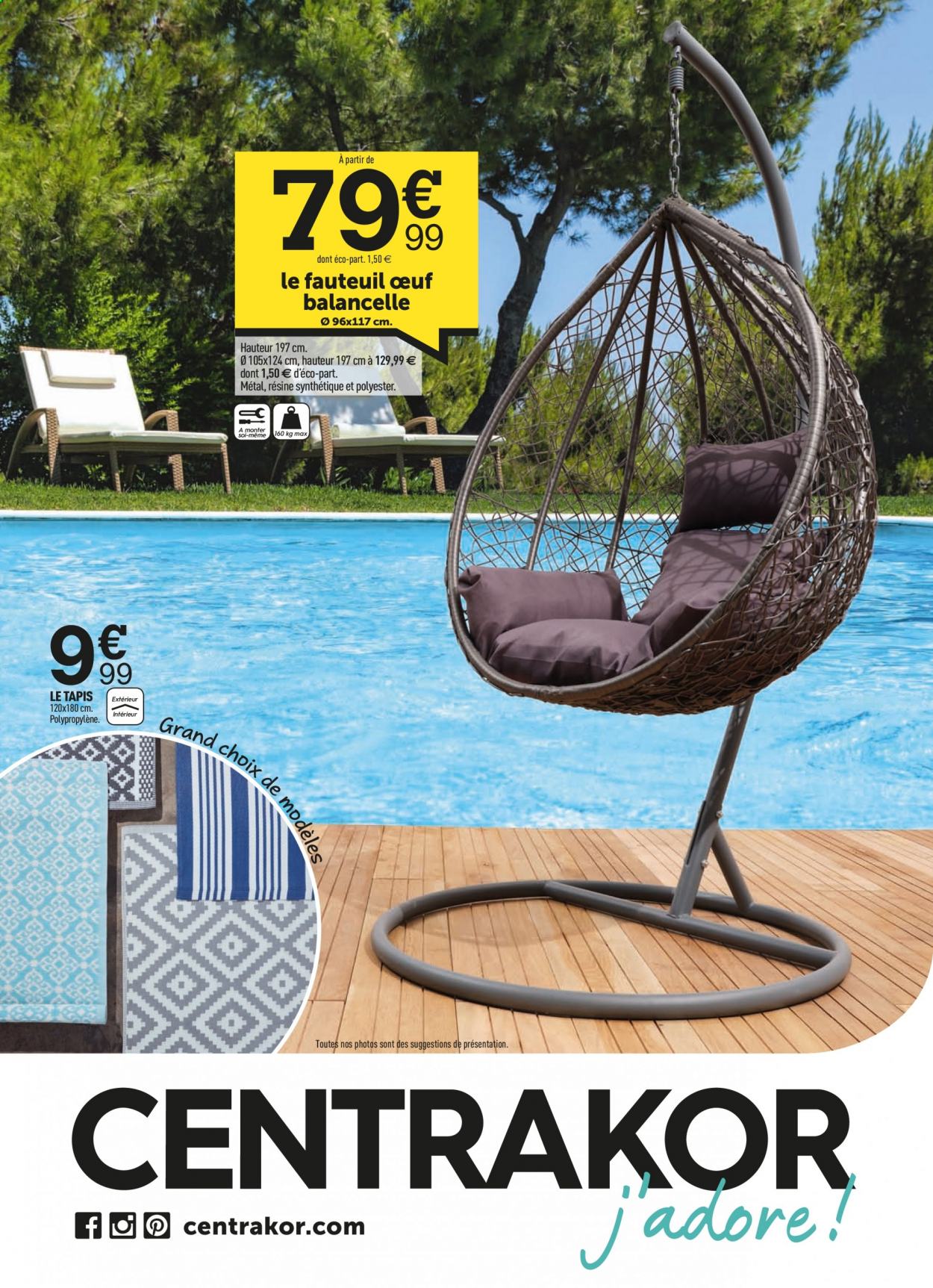 thumbnail - Catalogue Centrakor - 07/07/2021 - 21/07/2021 - Produits soldés - tapis, fauteuil. Page 1.