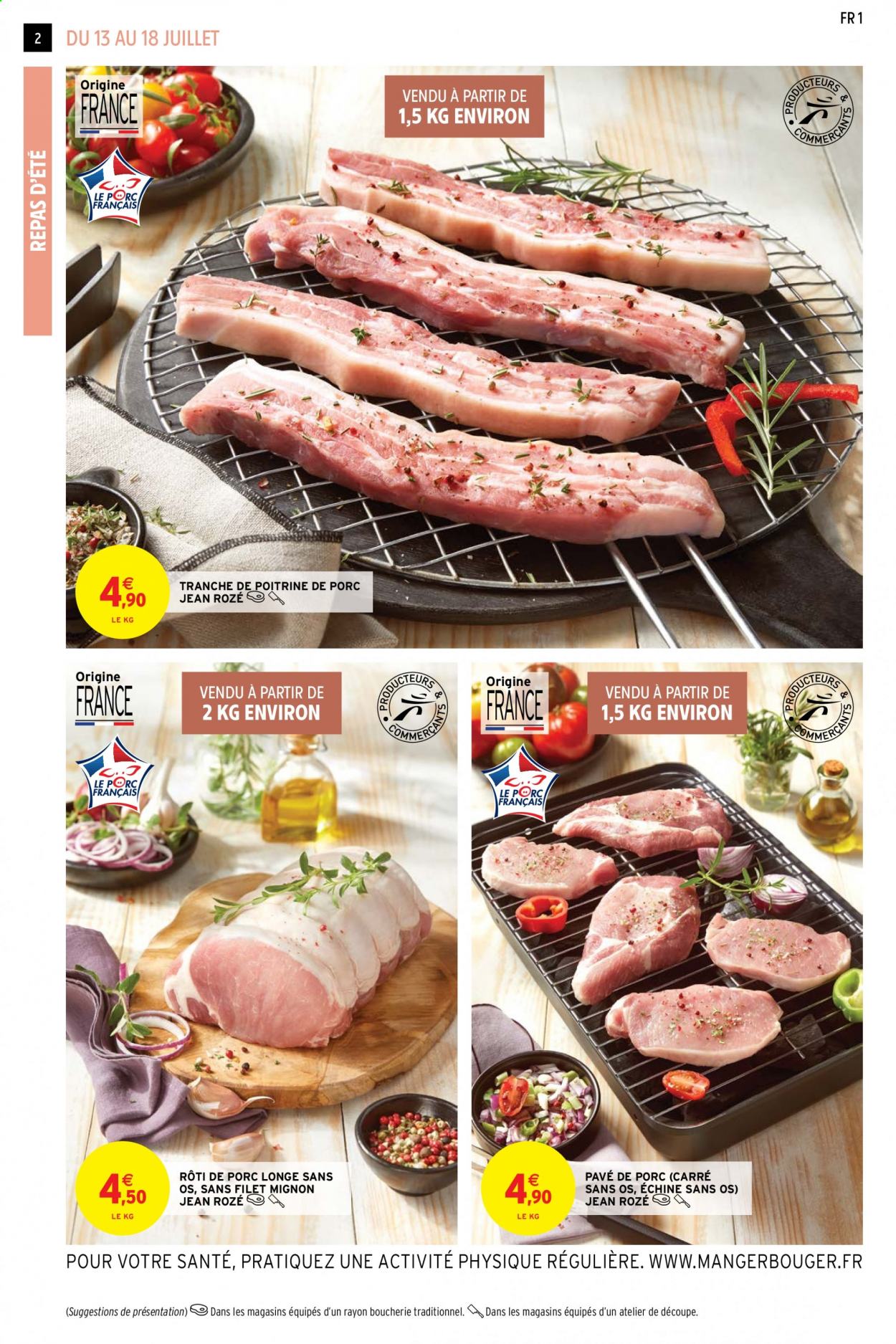 thumbnail - Catalogue Intermarché Hyper - 13/07/2021 - 25/07/2021 - Produits soldés - filet mignon, rôti de porc, poitrine de porc, viande de porc, longe de porc. Page 2.