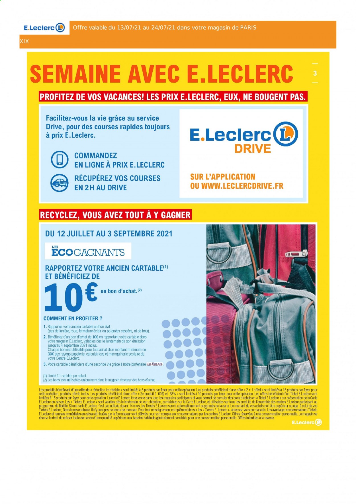 Catalogue E.Leclerc - 13/07/2021 - 24/07/2021. Page 3