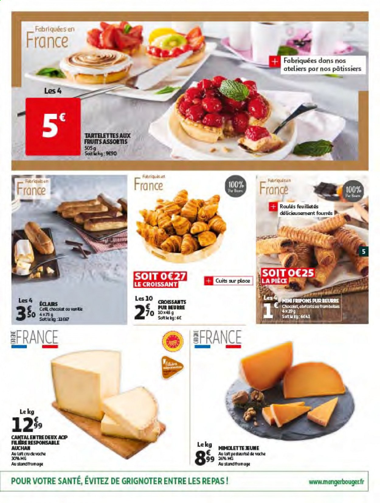 thumbnail - Catalogue Auchan - 13/07/2021 - 25/07/2021 - Produits soldés - LG, croissant, éclair, tartelettes. Page 5.
