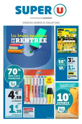 Catalogue SUPER U - 13.07.2021 - 31.07.2021.