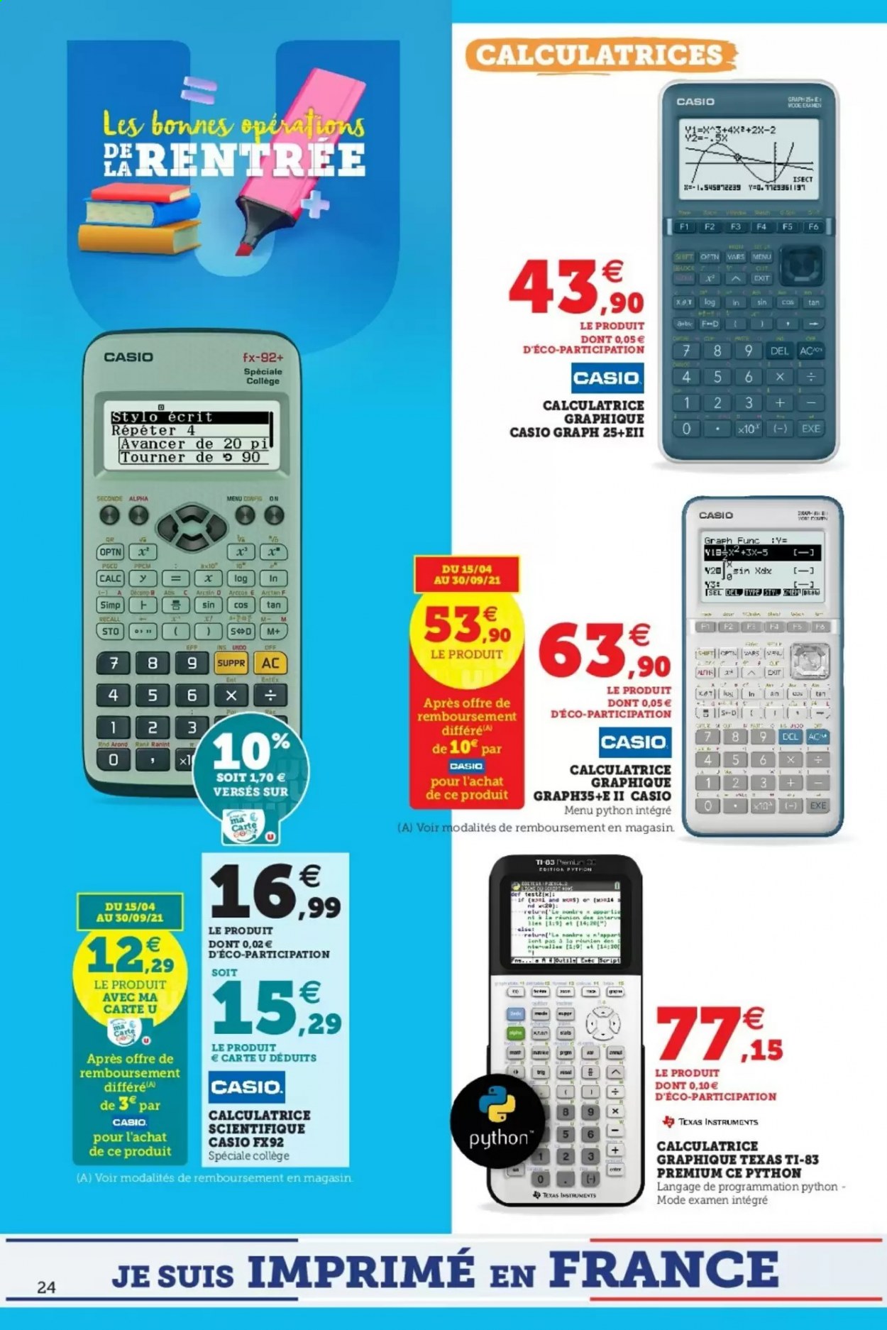 Catalogue SUPER U - 13/07/2021 - 31/07/2021. Page 24
