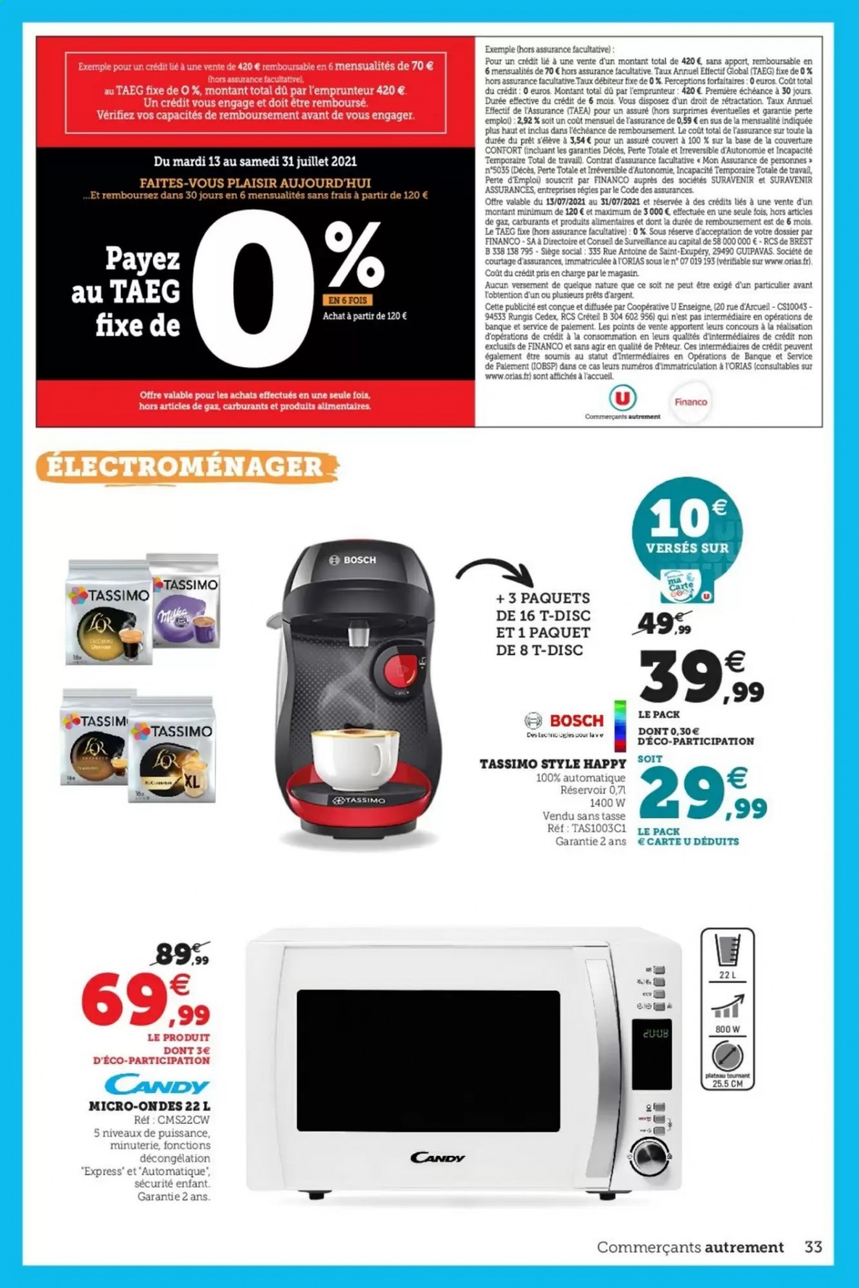 Catalogue SUPER U - 13/07/2021 - 31/07/2021. Page 33