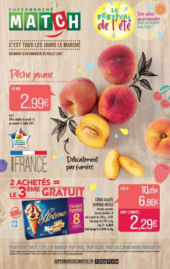 Catalogue Supermarché Match - 13.07.2021 - 25.07.2021.